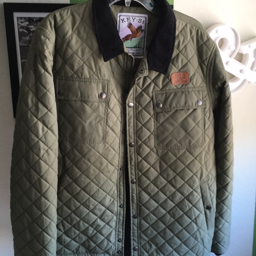 Key St. Quilted Jacket Forrest Green XL